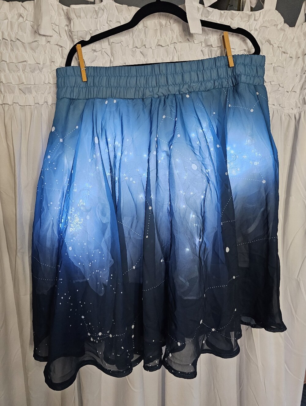Blue Light Up Tulle Skirt